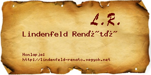 Lindenfeld Renátó névjegykártya